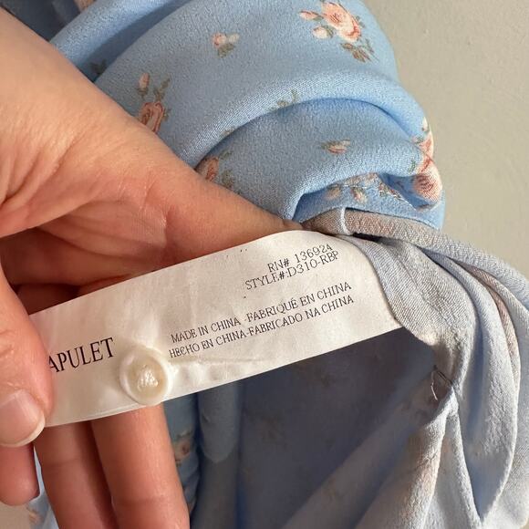 Capulet Elie Dress in Blue Floral Rosebud Print - Picture 6 of 12